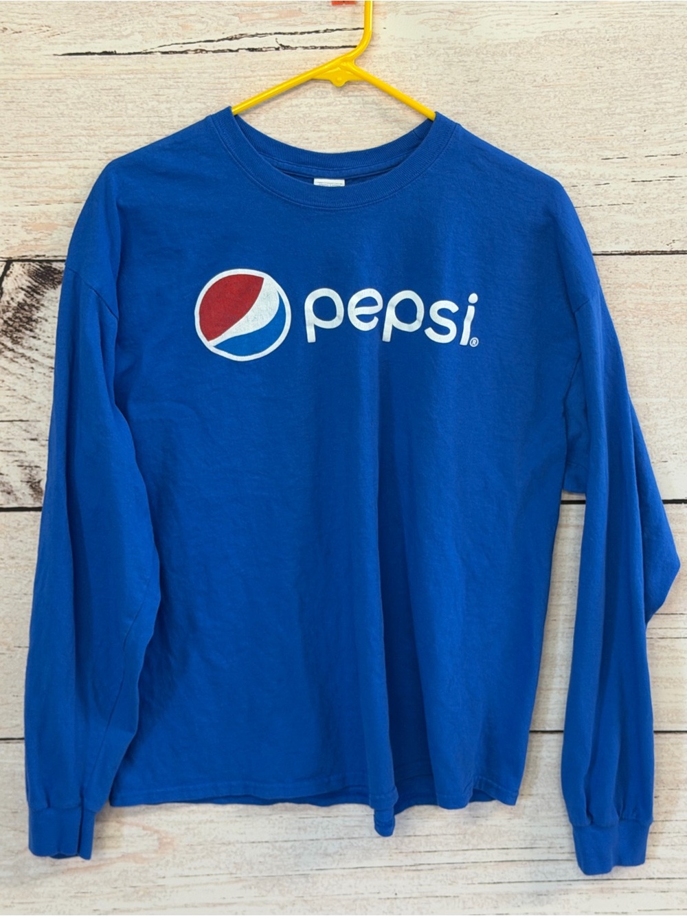 Gildan Royal Blue Pepsi Logo Long-Sleeve Tee